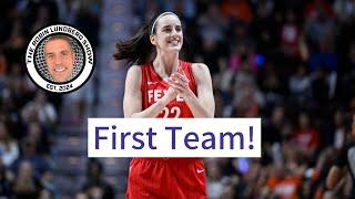 Caitlin Clark Makes All-WNBA First Team as Rookie!