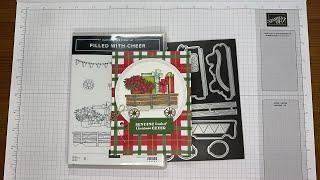 Stampin’ Up! Filled With Cheer Christmas Card Tutorial #papercrafting #patternedpaper #cardmaking