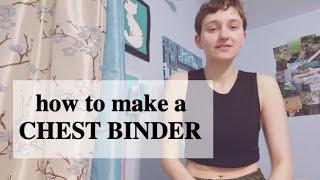 How to Make a Chest Binder :D (safe binding for FTM/ transmasc/nonbinary/etc)