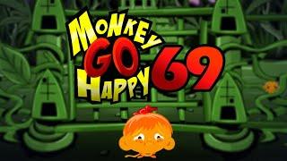 Игра "Счастливая Обезьянка 69" (Monkey GO Happy 69) - прохождение