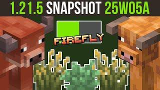 Snapshot 25W05A | The Firefly Returns & Horned Cows! | Minecraft 1.21.5