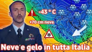 METEO SHOCK - BUFERA DI NEVE️️ FORTI NEVICATE IN PIANURA E SU TUTTA ITALIA, CON GELO SIBERIANO