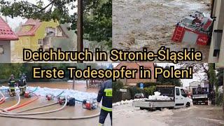 Deichbruch & Flut fordert erste Todesopfer im Süden Polens - Massive Zerstörung