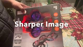 AERO DRONE SHARPER IMAGE UNBOXING