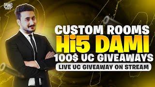 10K CASH ROOMS | PUBG MOBILE LIVE ADVANCE CUSTOM ROOMS UC GIVEAWAY - Hi5 DaMi