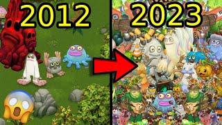 Re-Decorating Plant Island Evolution (2012 - 2023) - My Singing Monsters