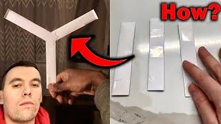 How To Make A SECRET Paper Boomerang Step By Step Tutorial..