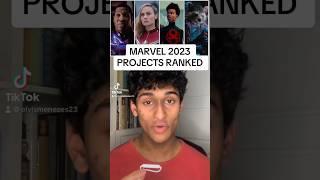 MARVEL 2023 RANKED #marvel #mcu #spiderman #avengers #ironman #loki #superhero #thor #captainamerica