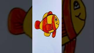 how to draw a fish  drawing easy drawing #1434
