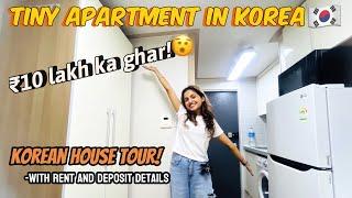 Inside Korea’s TINY APARTMENT | How Korean Houses looks like | Student in Korea living in tiny rooms