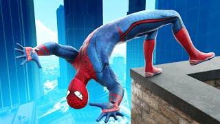 GTA 5 Spiderman • Jumping From the Biggest Buildings! (No godmode, Funny Moments)