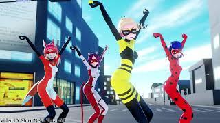 【MMD Miraculous】As if it's your last (Ladybug, Queen Bee, Rena RougePurple Tigress)【60fps】