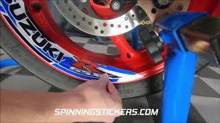 How to mount 2-Piece Premium Rim Stickers from SpinningStickers