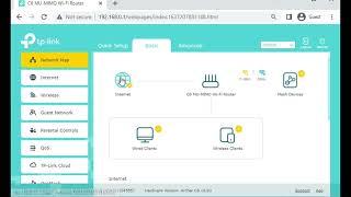 Web Admin interface of the TP-Link AC1200 Archer C6 Wi-Fi Router.