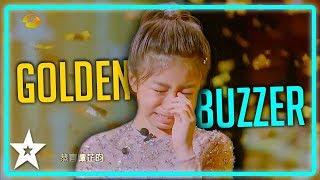 Amazing Singer Gets GOLDEN BUZZER on Worlds Got Talent China | Kids Got Talent