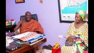 PROFESSOR JANE NAANA OPOKU AGYEMAN COURTESY CALL ON OGUAA MANHENE IN THE CENTRAL REGION