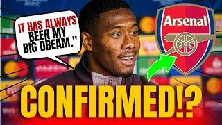 BOMB! DAVID ALABA AT ARSENAL? FANS EXCITED ABOUT POSSIBLE SIGNING!  ARSENAL TRANSFERS NEWS TODAY