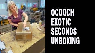 Ocooch hardwoods exotic seconds unboxing