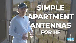 My SIMPLE HF Ham Radio Antenna and Shack Apartment Setup! #hamradio