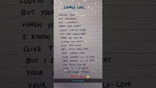 Savage love🫶 #savagelovelyrics #shortsfeed #songlyrics #trendingshorts #lyricswritting #music