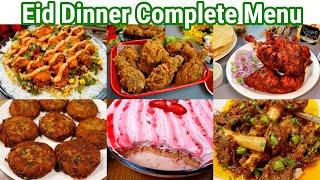 Eid Dinner Complete Menu Recipes 2024 | Eid Special Dinner Menu By Tasty Food With Maria