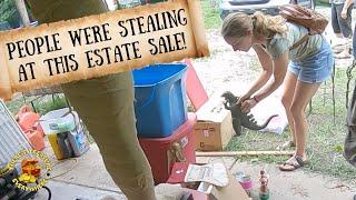 PEOPLE WERE STEALING FROM THIS ESTATE SALE!