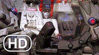 Transformers Metroplex Sacrifices Himself To Save Optimus Prime Scene 4K ULTRA HD