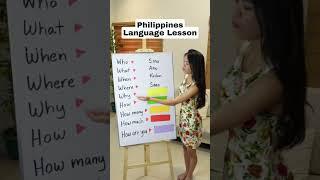 QUESTIONS IN TAGALOG - (Philippines Language Lesson)