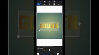 How to Make GOLDEN Text  | pixellab editing |#editing #pixellab #shorts