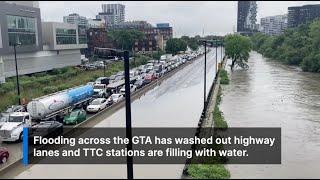 Torrential downpour floods Toronto, Tuesday