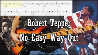 Robert Tepper - No Easy Way Out Bass Cover (W Tab & Backing Track)