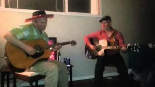 Guitarists play "folsom prison blues  - Johnny Cash"