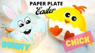 Easter Paper Plate Craft For Kids | Easter basket DIY #eastercraftsforkids #easter2021