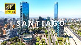 Santiago, Chile  in 4K ULTRA HD 60FPS video by Drone