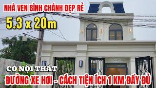 NHÀ ĐẸP BÌNH CHÁNH, cách Đinh Đức thiện 100m, kế trường học, đường xe hơi, SHR trả trước 1 TỶ