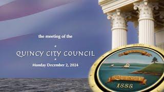 Quincy City Council: December 2, 2024