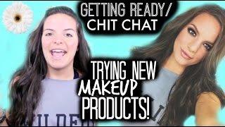 Get Ready With Me / Chit Chat: Trying NEW Products! | Casey Holmes