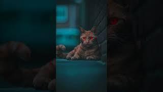 Red eyes Cat Dangerous Eyes || Video Reel #ShortVideo