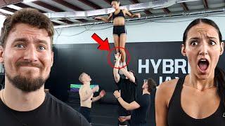 He missed the feet!!