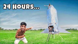 Living 24 hours in rocket house challenge