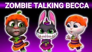 ZOMBIE TALKING BECCA | MY TALKING TOM FRIENDS | SCARY TALKING BECCA 