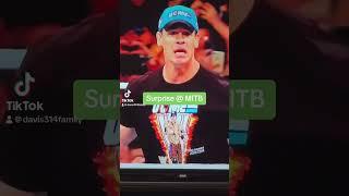 John Cena surprise at Money In The Bank #davis314family #viralvideo #wwe #mitb2023