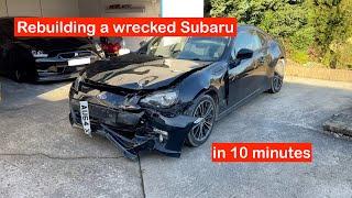 Rebuilding a Wrecked BRZ/FR-S/GT86 in 10 minutes! How much did it cost?