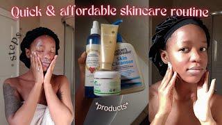 2022 QUICK and AFFORDABLE skincare routine for GLOWY  skin || South African YouTuber #skincare