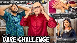 FANS K KEHNY PY TIND KER DE  | Zyra Ka Face Reveal  | Dare Challenge Part1 