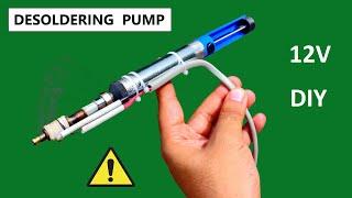 How to Make 12V 50W Electric Desoldering Pump from Manual Soldering Pump DIY