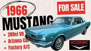 1966 Ford Mustang Coupe – Original AZ Car - C Code 289ci V8 - Factory A/C! - SOLD!