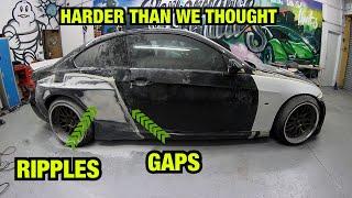 MY BMW PANDEM WIDEBODY KIT HAS ISSUES WITH GAPS AND RIPPLES!!