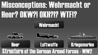 Misconceptions: Wehrmacht? Heer? OKW? OKH? WTF? Command Structure in World War 2