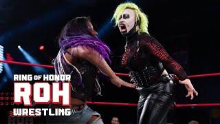 Abadon stands face to face against #ROH Women's World Champ Athena! | ROH TV 8/15/24